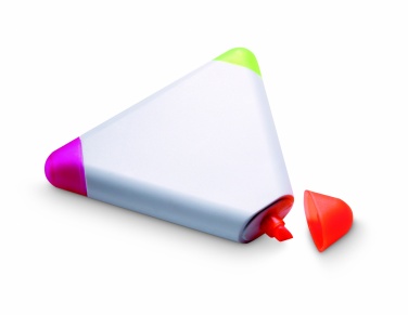 Logo trade promotional merchandise photo of: Triangular highlighter