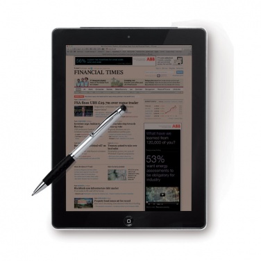 Logo trade promotional giveaway photo of: Twist and touch ball pen