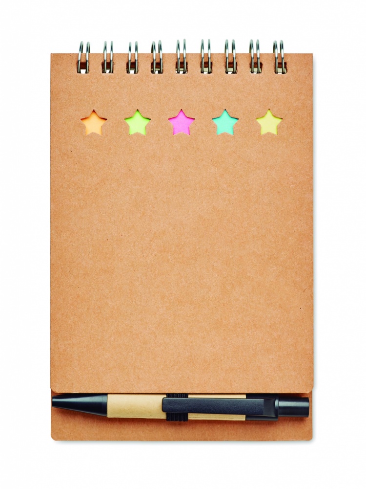Logo trade promotional products image of: Notepad with pen and memo pad