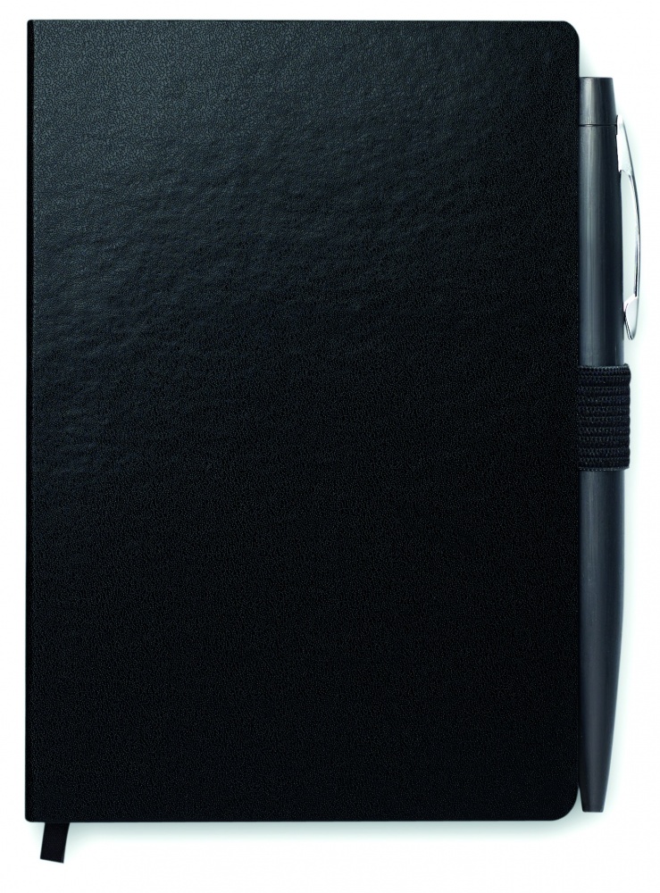 Logotrade promotional merchandise picture of: A6 notebook with pen 72 lined