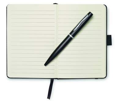 Logotrade corporate gift image of: A6 notebook with pen 72 lined