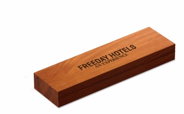 Logo trade advertising products image of: Laser pointer in wooden box