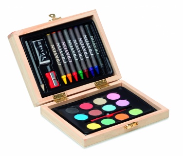 Logotrade promotional giveaway picture of: Painting set in wooden box
