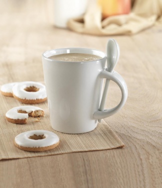 Logo trade promotional giveaways picture of: Sublimation mug with spoon