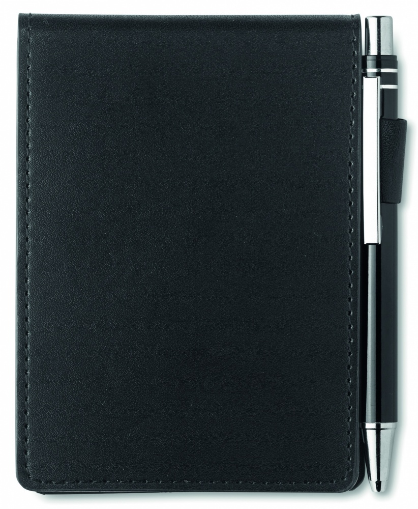 Logotrade promotional gift image of: A7 notepad in PU pouch w/pen