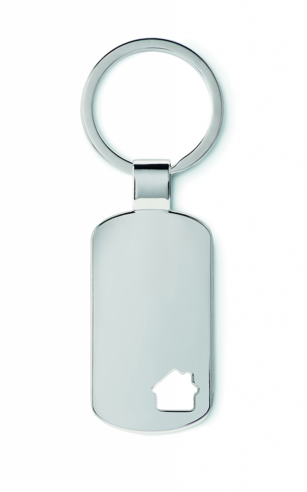 Logo trade advertising product photo of: Key ring with house detail Jelgava