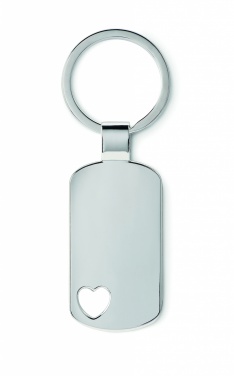 Logotrade promotional merchandise picture of: Key ring with heart detail Jūrmala