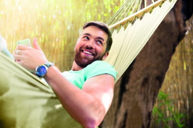 Logo trade promotional gifts picture of: Hammock polycotton