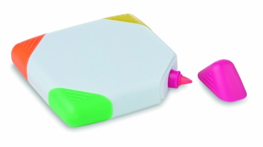 Logo trade promotional giveaway photo of: Square shaped highlighter