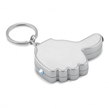 Logo trade promotional gifts picture of: Thumbs up led light w/key ring Valmiera