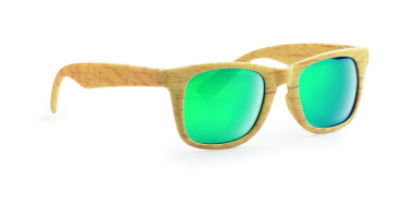Logo trade promotional merchandise photo of: Wooden look sunglasses MAARDU