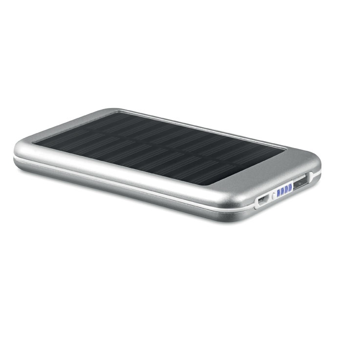 Logo trade promotional gifts picture of: 4000 mAH solar powerbank