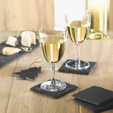 Logotrade promotional product picture of: Slate coasters with EVA bottom