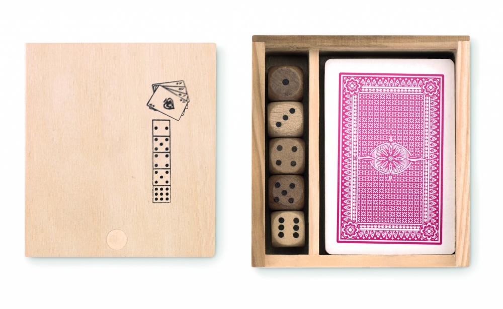Logo trade advertising products picture of: Cards and dices in box