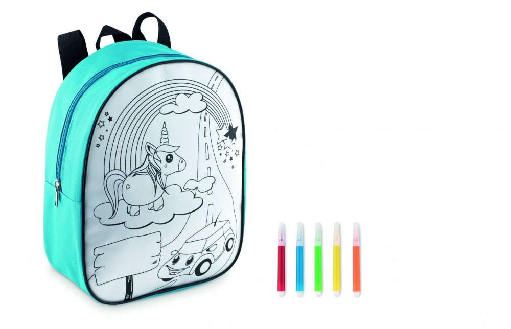 Logo trade promotional product photo of: Backpack with 5 markers