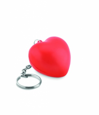 Logotrade promotional item image of: Key ring with PU heart Ogre