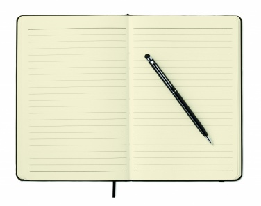 Logotrade promotional gifts photo of: A5 notebook w/stylus 72 lined