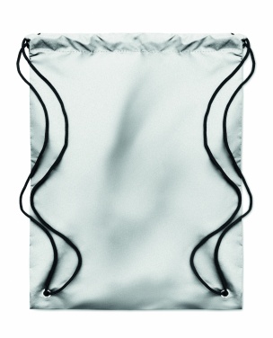Logo trade promotional giveaways picture of: High reflective drawstring bag