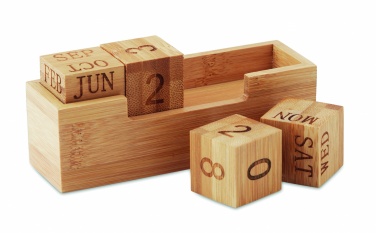 Logo trade promotional products picture of: Bamboo calendar