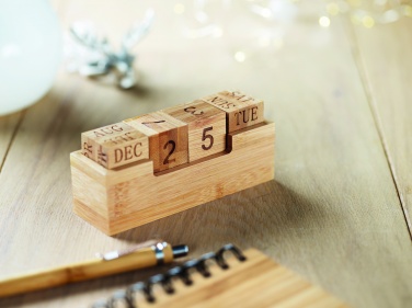 Logotrade promotional product image of: Bamboo calendar
