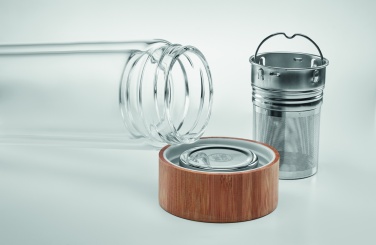 Logo trade promotional items picture of: Double wall glass bottle 400ml München