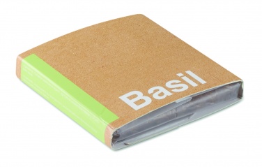 Logo trade promotional item photo of: Compost with seeds "BASIL"