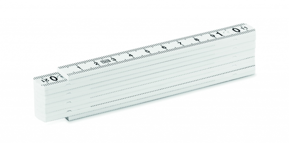 Logo trade promotional giveaways image of: Folding ruler 1m