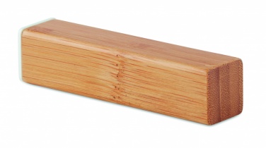 Logo trade promotional gifts picture of: Power bank bamboo 2200 mAh POWERBAM