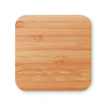 Logotrade corporate gift image of: Bamboo wireless charge pad 5W