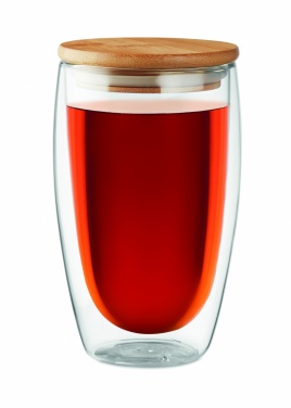 Logo trade advertising products image of: Double wall  glass 450 ml Frankfurt