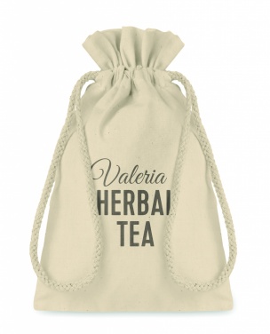 Logo trade promotional gift photo of: Small Cotton draw cord bag