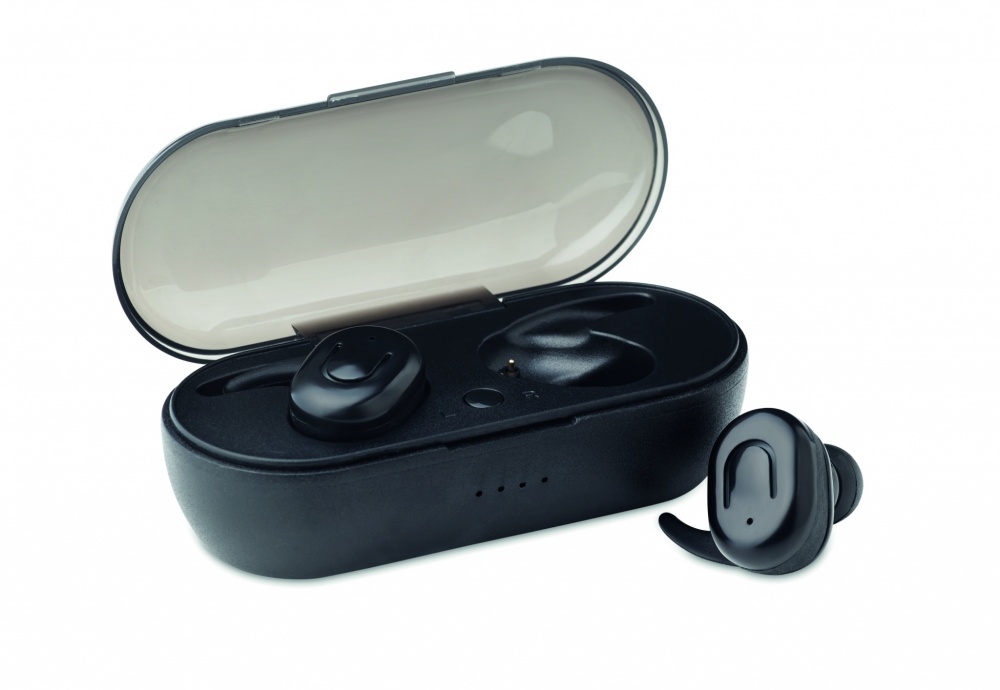 Logo trade advertising product photo of: TWS earbuds with charging box