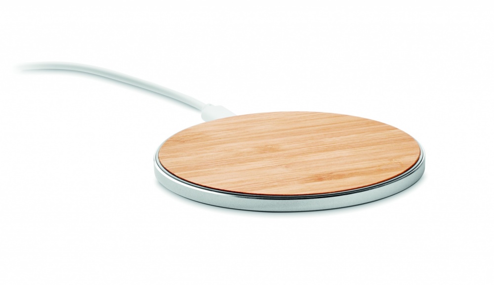Logo trade promotional items picture of: Bamboo wireless charger 10W DESPAD