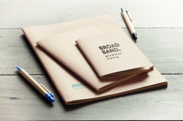 Logo trade promotional items picture of: A6 recycled notebook 80 plain