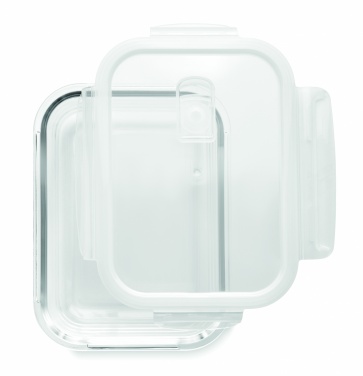 Logo trade promotional gifts image of: Glass lunchbox & PP lid 900ml