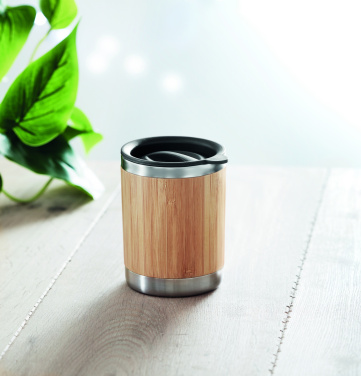 Logo trade advertising products image of: Tumbler in bamboo cover 250ml