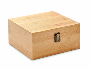 Logotrade promotional gift image of: Whisky set in bamboo box