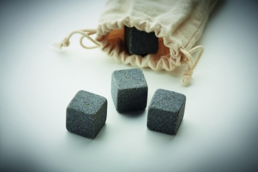 Logo trade promotional giveaways picture of: 4 stone ice cubes in  pouch