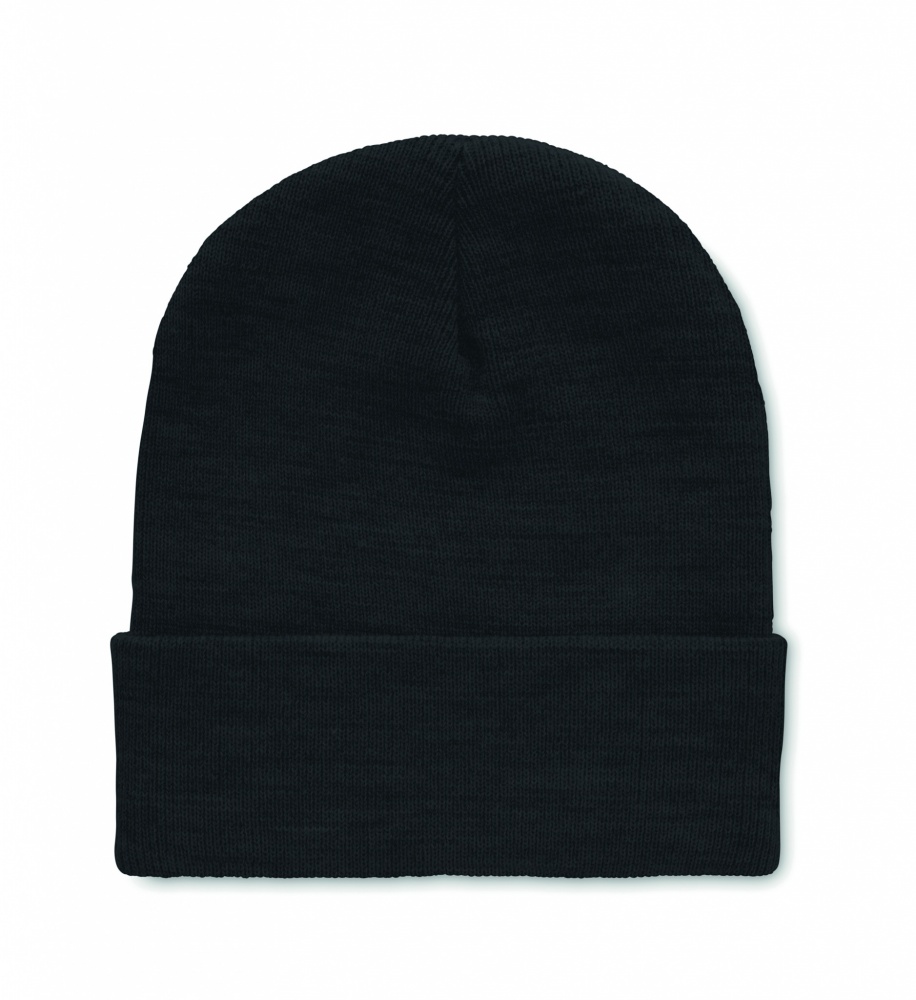 Logotrade promotional giveaway image of: Beanie in RPET with cuff