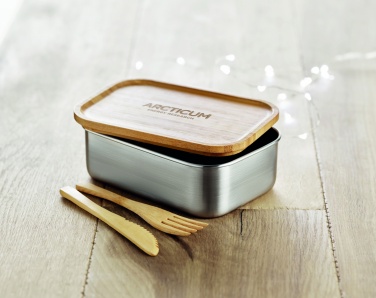 Logo trade promotional giveaway photo of: Stainless steel lunchbox 600ml