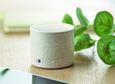 Logotrade advertising product picture of: 3W speaker in wheat straw/ABS