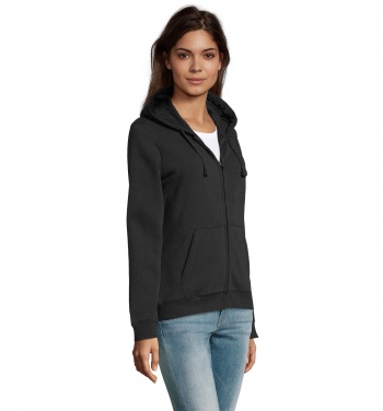Logotrade promotional merchandise picture of: SPIKE WOMEN ZIP HOOD SWEAT