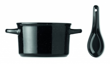 Logo trade promotional giveaways image of: Ceramic vintage bowl 550 ml