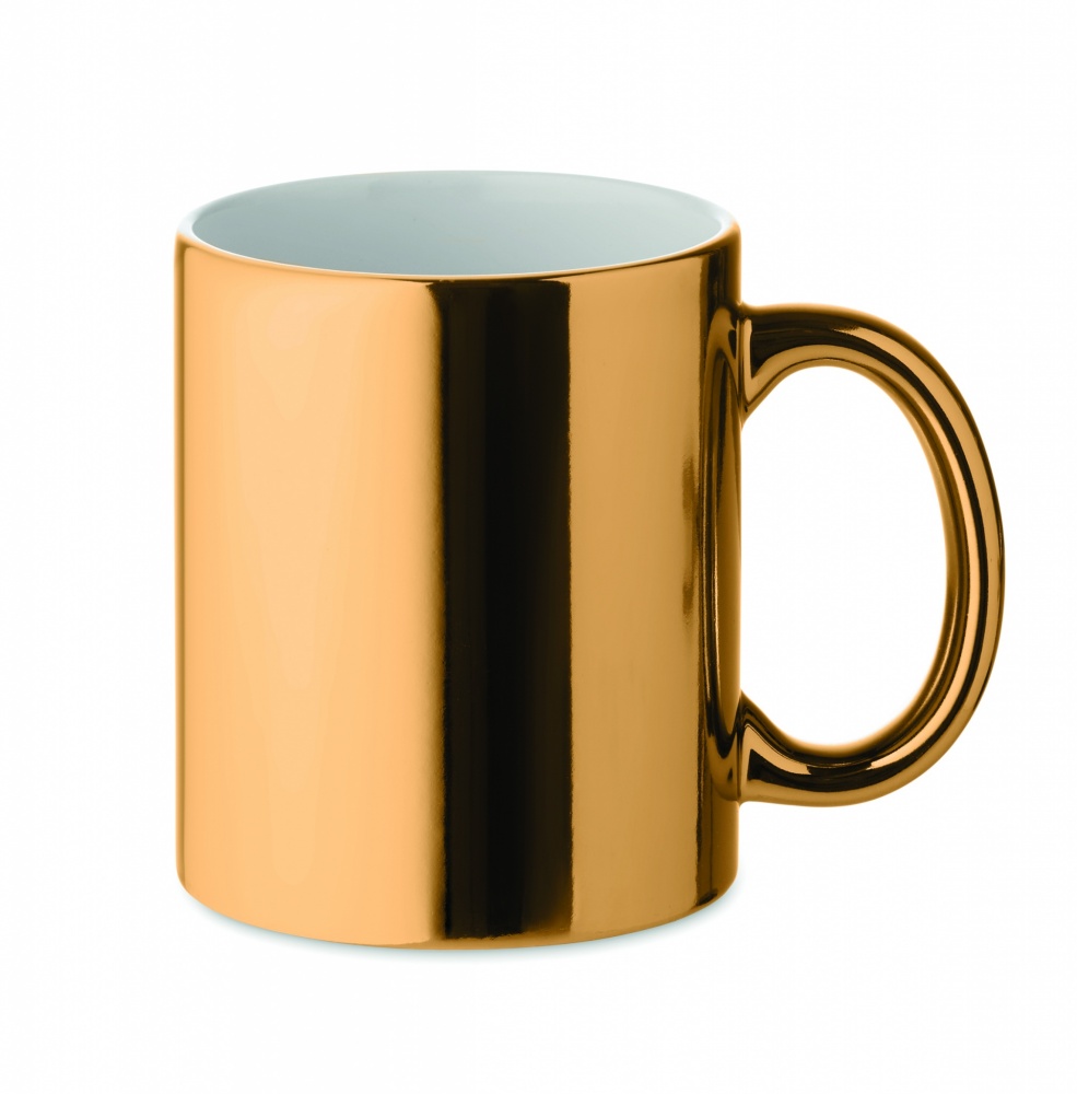 Logo trade promotional items image of: Ceramic mug metallic 300 ml