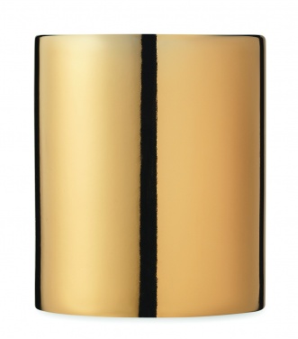 Logo trade advertising products image of: Ceramic mug metallic 300 ml