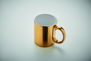 Logo trade advertising products image of: Ceramic mug metallic 300 ml