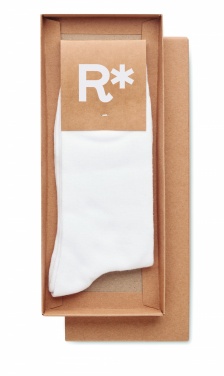 Logo trade promotional item photo of: Pair of socks in gift box L