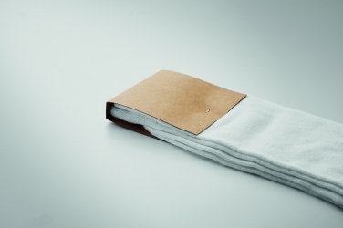 Logo trade promotional products image of: Pair of socks in gift box L