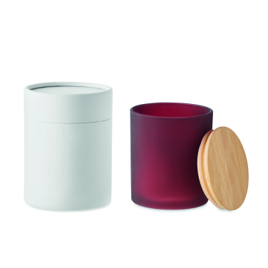 Logo trade promotional merchandise image of: Plant based wax candle 200 gr