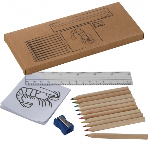 Logotrade promotional item image of: Drawing set for kids LITTLE PICASSO